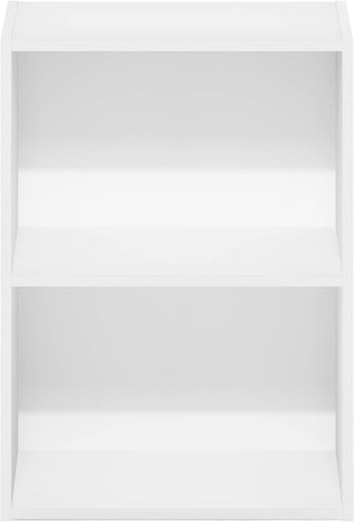 Furinno Luder Bookcase / Book / Storage, 2-Tier, White