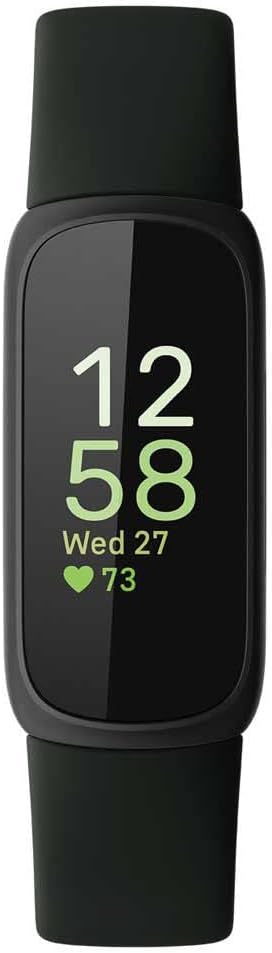 Fitbit Inspire 3 Fitness Tracker – Advanced Health Insights with Stress Management, Workout Intensity & Sleep Tracking, 24/7 Heart Rate, Includes Small and Large Classic Bands (Midnight Zen/Black)