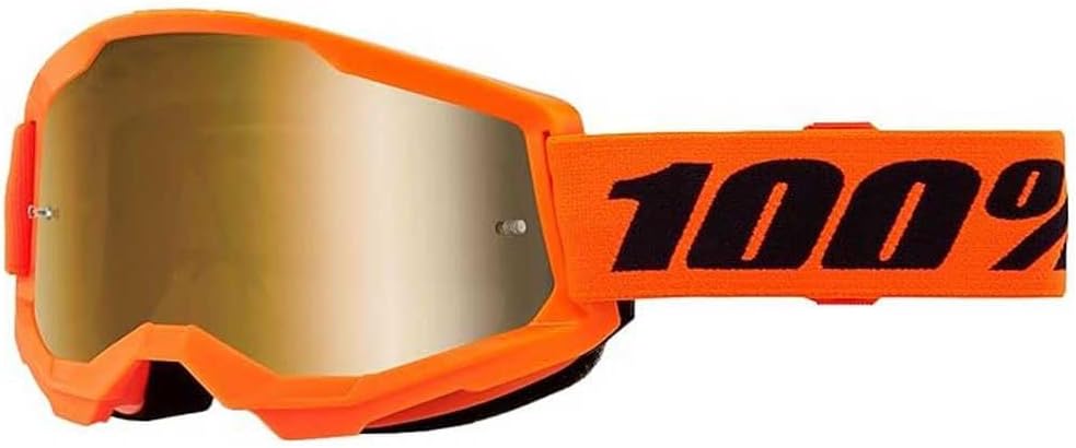 100% STRATA 2 Goggles - Sports Goggles for Motocross & Mountain Biking - Eyewear for Bike Riders - Motocross Eyewear for Men