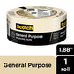 Scotch General Purpose Masking Tape, 1.88 in x 60.1 yd, Beige, Sticks for Up to 5 Days, Removes Easily Without Leaving Sticky Residue, Easy-to-Tear Masking Tape (2050-48MP)