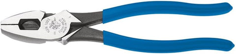 Klein Tools D2000-9NETP Lineman's Fish Tape Pulling Pliers, Made in USA, High Leverage Design with Handle Tempering for comfort when Cutting, 9-Inch