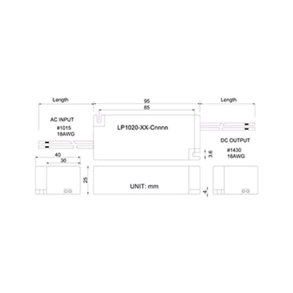 Tech Class 2 LP1020 Series - LED Driver - 12V Switching Power Supply