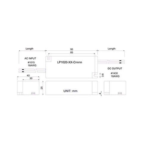 Tech Class 2 LP1020 Series - LED Driver - 12V Switching Power Supply