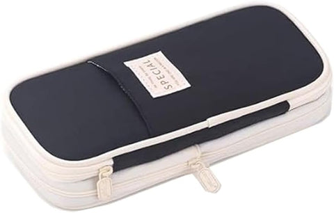 Arnuixty Large Storage Pencil Case Pen Bag with Zipper Big Capacity Pouch Organizer for Office Travel Holder Box