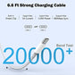 Mac Book Pro Charger - 120W USB C Fast Charger Adapter Compatible with MacBook Pro & MacBook Air 13, 14, 15, 16 inch, iPad Pro, Samsung Galaxy and All USB C Device, Included 6.6ft USB-C to C Cable