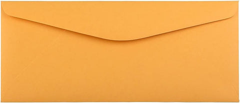 JAM PAPER #14 Envelopes - 5 x 11 1/2 - Brown Kraft Manila - 100/Pack