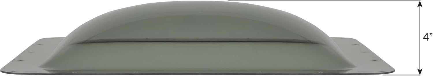 ICON RV Skylight - SL1422S - Smoke, Fits 14"x22" openings, 16"x26" overall, Outer Dome Skylight Covering Replacement for RV, Camper, Motorhome, Food Truck, or Trailer, UV Protected & Impact Resistant