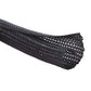 Alex Tech 10ft - 1/2 inch Cord Protector Wire Loom Tubing Cable Sleeve Split Sleeving For USB Cable Power Cord Audio Video Cable – Protect Cat From Chewing - Black