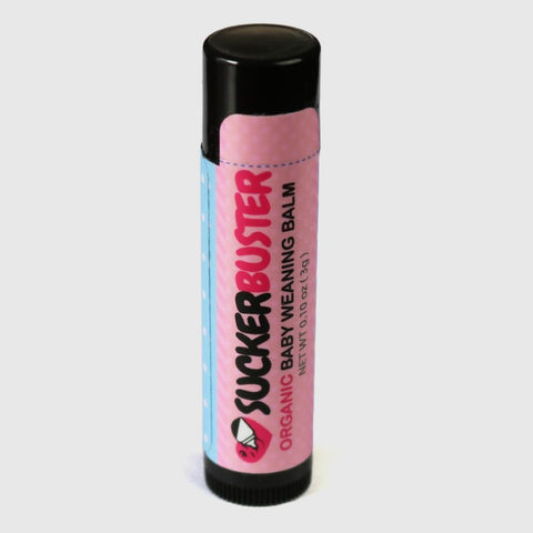 SUCKERBUSTER Baby Breastfeeding Weaning Balm Stick - 10oz, Organic Nipple Cream in Balm Stick - Postpartum Essentials, Stop Breastfeeding Essentials