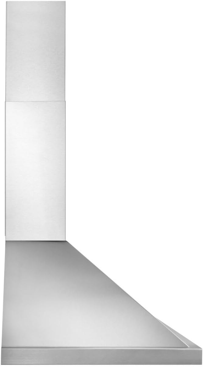 Broan-NuTone Elite 30" Pyramidal Chimney Range Hood with LED Lighting, Wall-Mount Kitchen Chimney Vent Hood, 640 Max CFM, Stainless Steel