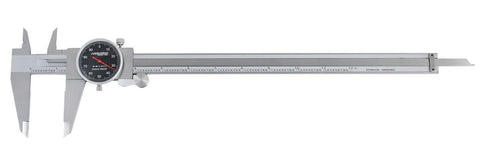 Accusize Black Face Red Needle Dial Caliper 0-12 in, P920-B212
