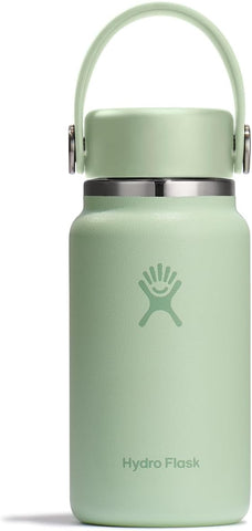 Hydro Flask Micro Bottle - Leak Proof Purse or Pocket Flask - Insulated Mini Water Bottle 6.7 Oz Aloe
