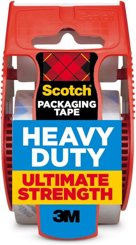 Scotch Heavy Duty Shipping Packing Tape, Clear, 1.88 in. x 27.7 yd.