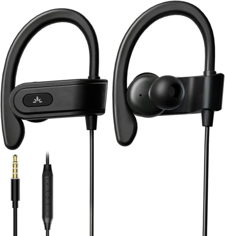 Avantree E171 - AUX 3.5mm Wired Earbuds with Microphone & Volume Control