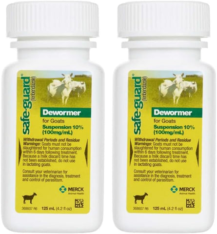 Merck Safe-Guard Goat Dewormer 125ml, 2 pack