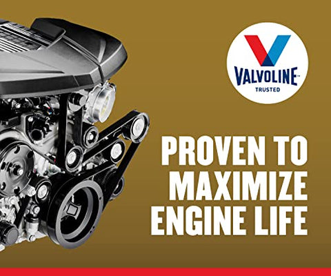 Valvoline Extended Protection High Mileage with Ultra MaxLife Technology 5W-20 Full Synthetic Motor Oil 1 QT, Case of 6