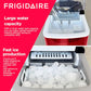 Frigidaire Compact Countertop Ice Maker, 26lbs of Ice per day, Red Stainless