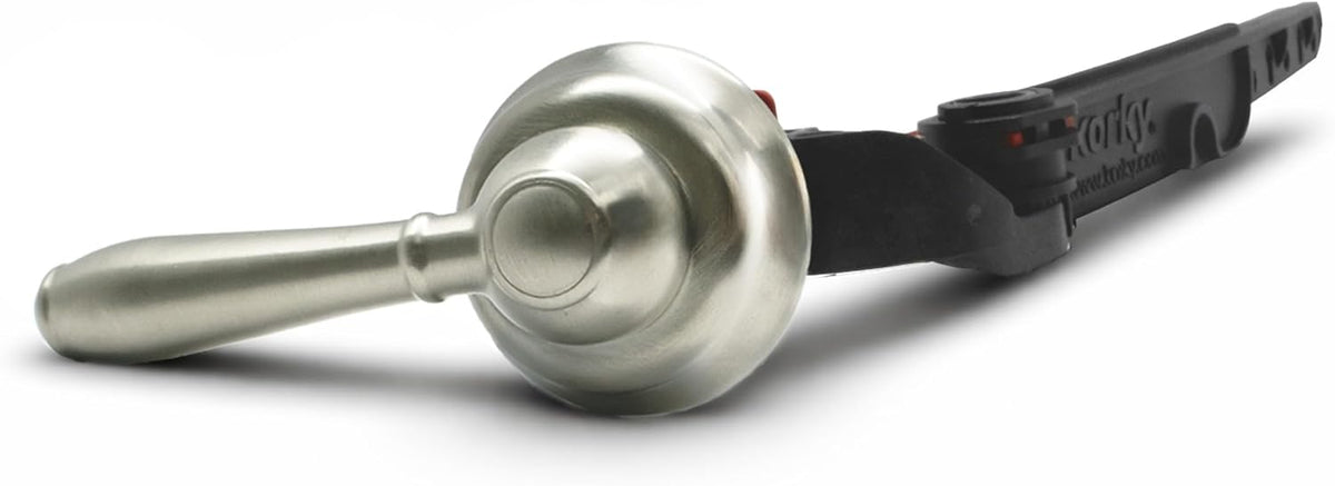 Korky Strongarm Metal Toilet Handle & Lever in Brushed Nickel - 6071