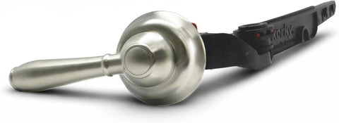 Korky Strongarm Metal Toilet Handle & Lever in Brushed Nickel - 6071