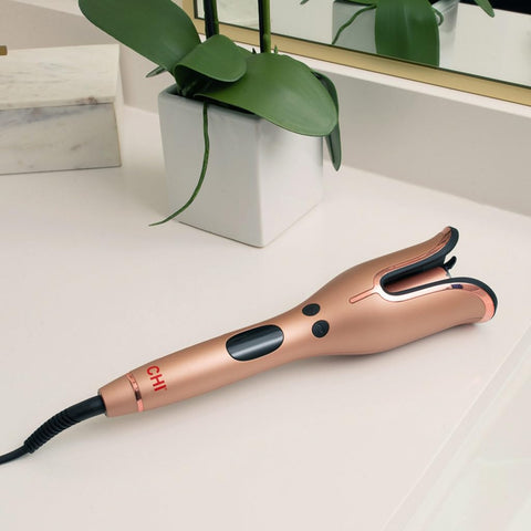 CHI Spin N Curl 1″ Ceramic Rotating Curling Iron, Rose Gold