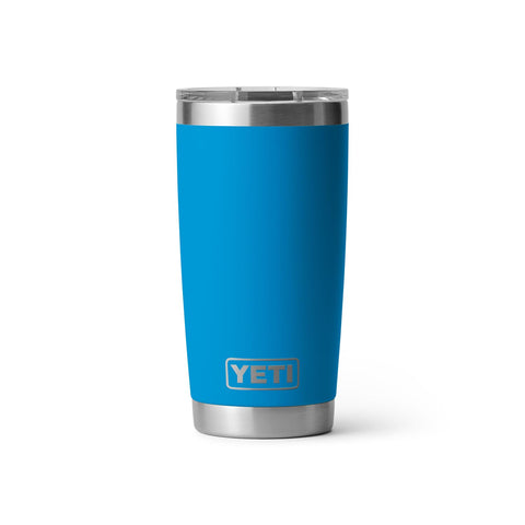 YETI Rambler 20 oz Tumbler, Stainless Steel, Vacuum Insulated with MagSlider Lid, Big Wave Blue