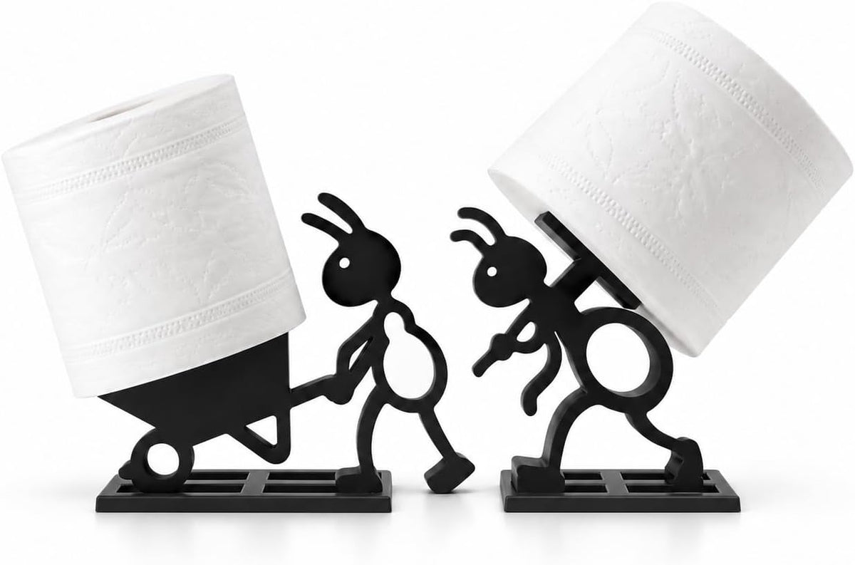 Funny Ant Toilet Paper Holder – Unique Ant Design Bathroom Decor, Toilet Paper Roll Stand for Bathroom, Rustic, Modern or Farmhouse Style, Fun Gift for Home, Friends & Family