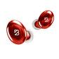 Back Bay Audio Tempo 30 Wireless Earbuds for Small Ears with Premium Sound, Comfortable Bluetooth Ear Buds for Women and Men, Red Earphones for Small Ear Canals