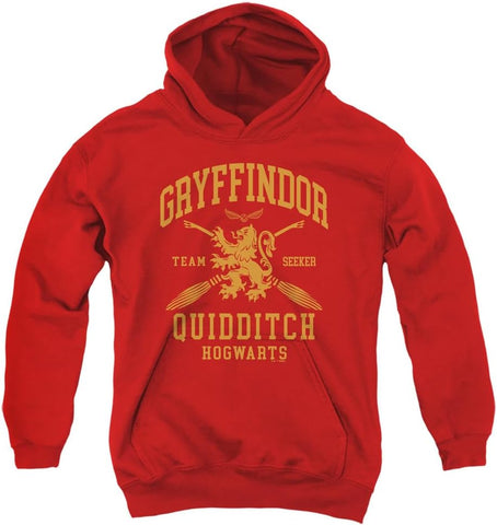 Harry Potter Hogwarts Houses Quidditch Team Youth Kids Boy/Girls Pull-Over Hoodie