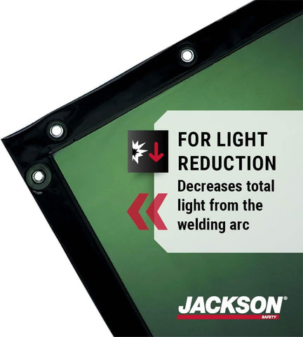 Jackson Safety Transparent Welding Curtain for Sparks & Spatter - NFPA 701