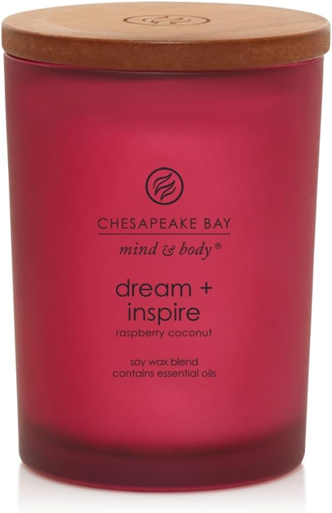 Chesapeake Bay Candle Scented Candle Peace + Tranquility (cashmere jasmine) 3-Wick Coffee Table Jar