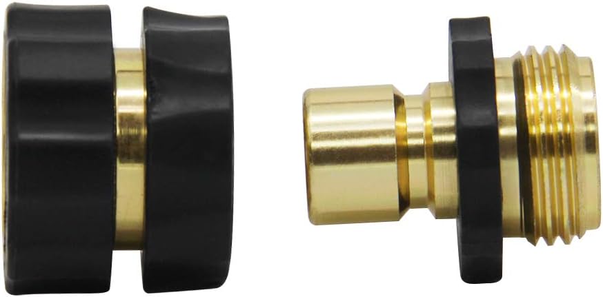 Twinkle Star 3/4 Inch Garden Hose Fitting Quick Connector, 2 Sets