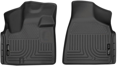 Husky Liners Weatherbeater Floor Mats | Fits 2008-2016 Chrysler Town & Country w/Stow & Swivel-N-Go, 2008-2020 Dodge Grand Caravan w/Stow & Swivel-N-Go | Front Row, 2-pc Black - 18091
