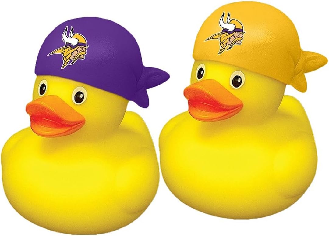 aminco NFL Team Rubber Duck Set Two Pack – Officially Licensed Collectible – Great Gift for Fans