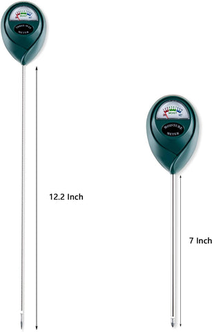 Tennedriv Green Long Probe Soil Moisture Meter for Outdoor Plants, Plant Water Meter for Outdoor Plants,Plant Moisture Meter for Indoor Plants and Outdoor Plants, No Batteries Required
