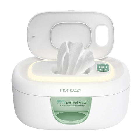 Momcozy Baby Wipe Warmer, Innovative Spring Design,Large Capacity Dispenser