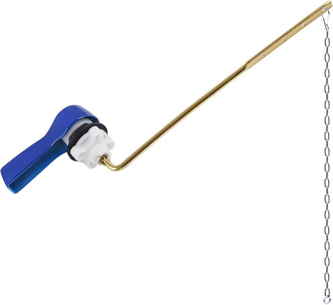Hibbent Universal Metal Front Mount Toilet Handle Replacement Kit, Blue