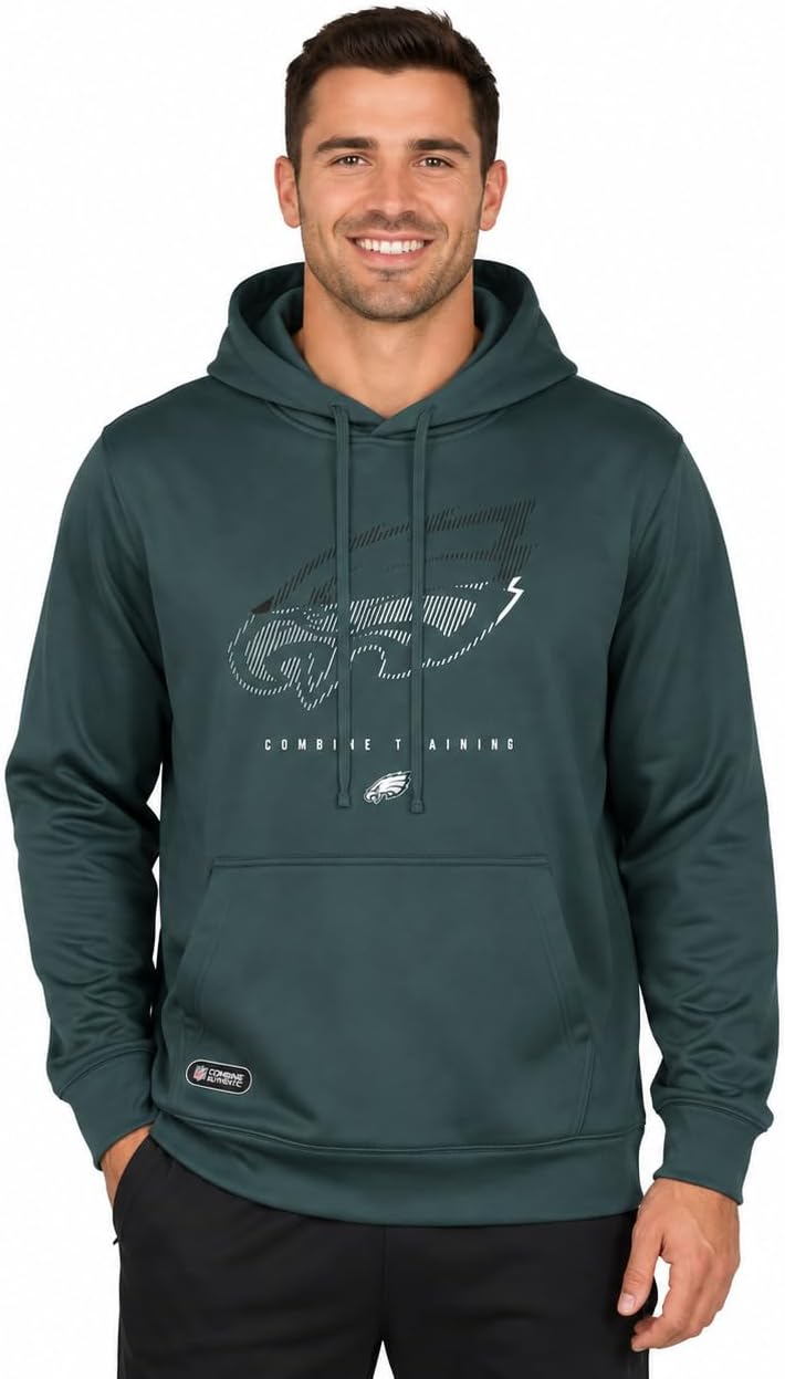 Outerstuff NFL Men's Watson Logo Pullover Performance Fleece Hoodie