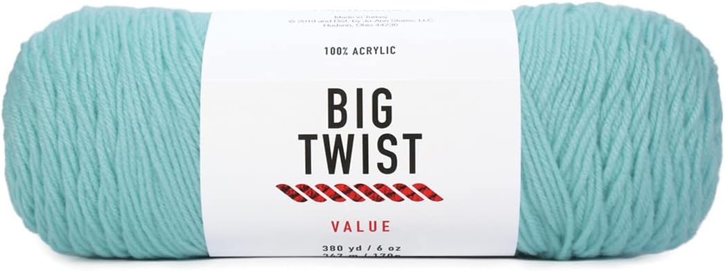 Big Twist Worsted Acrylic Yarn - Aqua