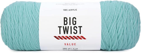Big Twist Worsted Acrylic Yarn - Aqua