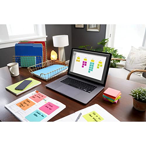 Post-it Mini Notes, 1 3/8 x 1 7/8 in, 24 Pads, America's #1 Favorite Sticky Notes, Poptimistic Post-it Notes, Post-it Notes, Power Pink, Aqua Blue, Vital Orange, Neon Green, Guava Pink