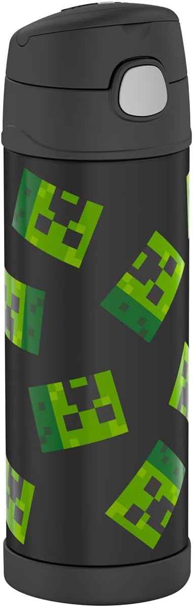 THERMOS FUNTAINER Water Bottle with Spout, 16oz, Minecraft