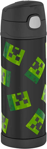 THERMOS FUNTAINER Water Bottle with Spout, 16oz, Minecraft