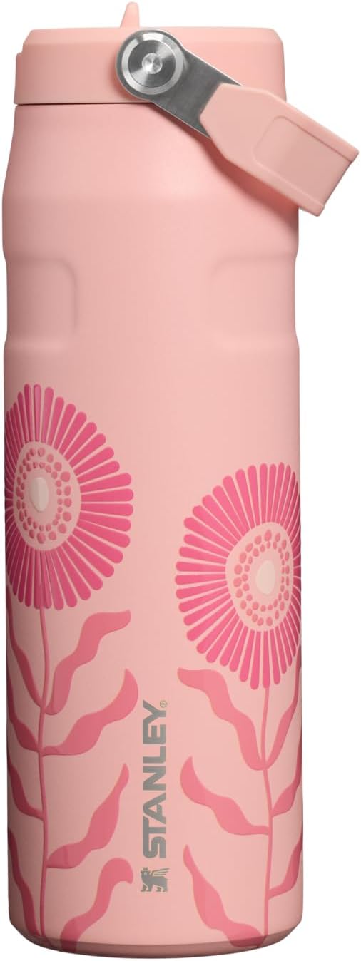 STANLEY IceFlow Flip Straw 2.0 Bottle, 24 oz, Sorbet Garden