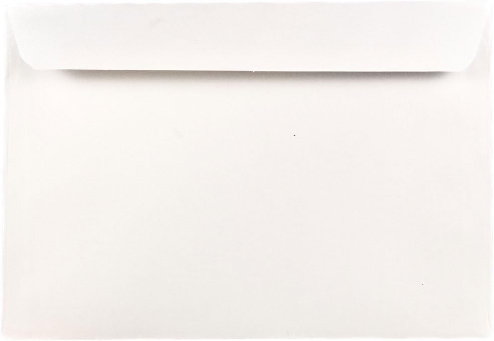 JAM PAPER 7 x 10 Booklet Commercial Envelopes - White - 100/Pack