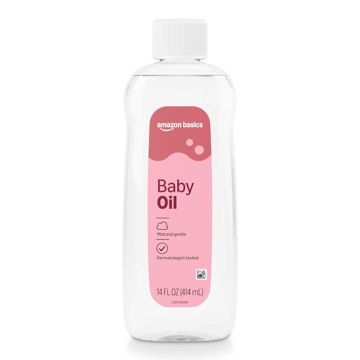 Amazon Basics Baby Oil, Mild & Gentle, Dermatologist Tested, Lightly Scented, 14 Fluid Ounces, Packaging May Vary