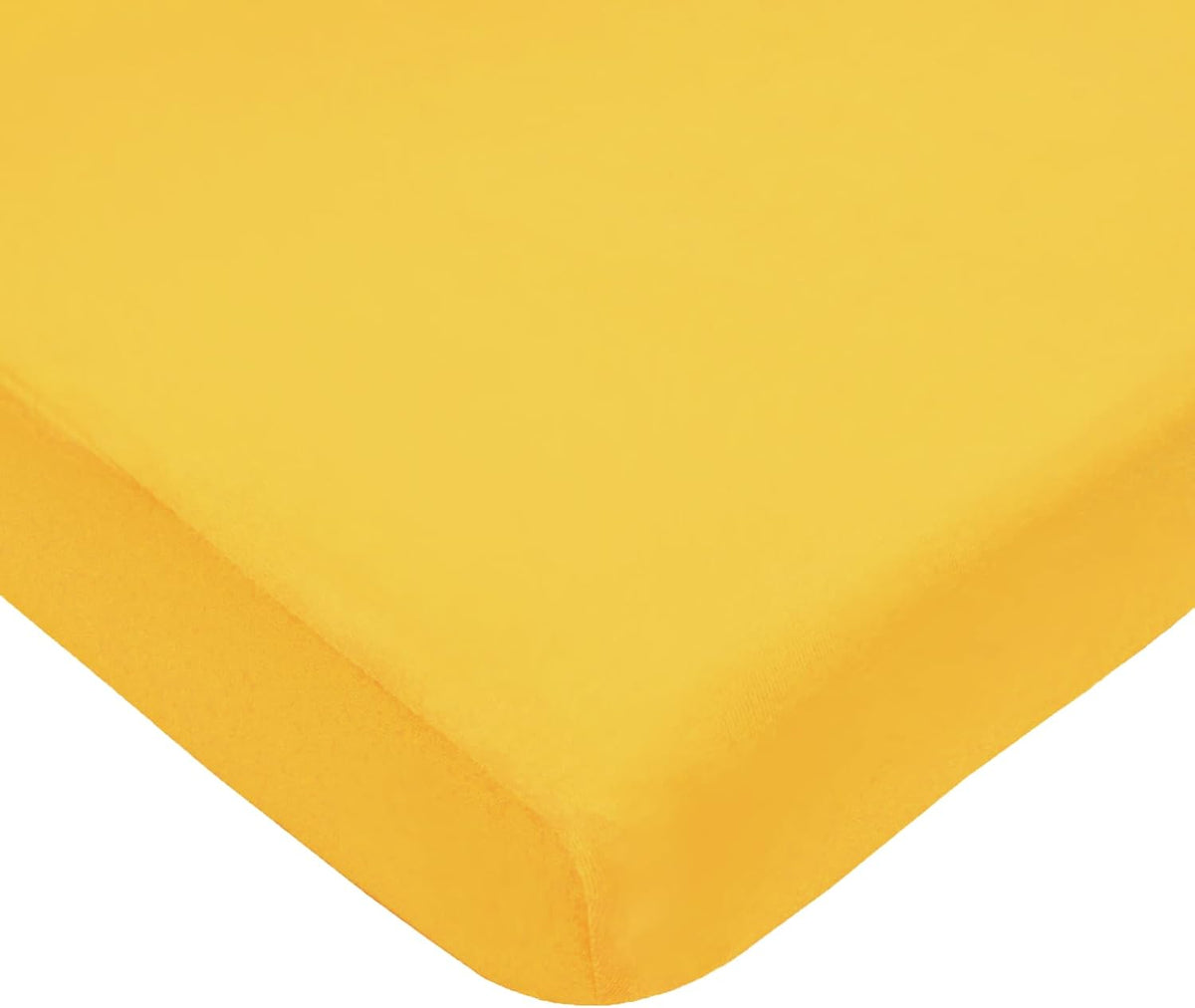 American Baby Company Cotton Fitted Crib Sheet 52x28", Golden Yellow