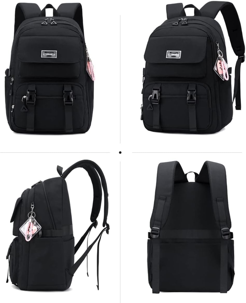 JiaYou Teen Girls Casual Backpack High Middle School Daypack Women Daily Travel Laptop Bag (2# Purple, 26 Liters)