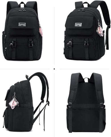 JiaYou Teen Girls Casual Backpack High Middle School Daypack Women Daily Travel Laptop Bag (2# Purple, 26 Liters)
