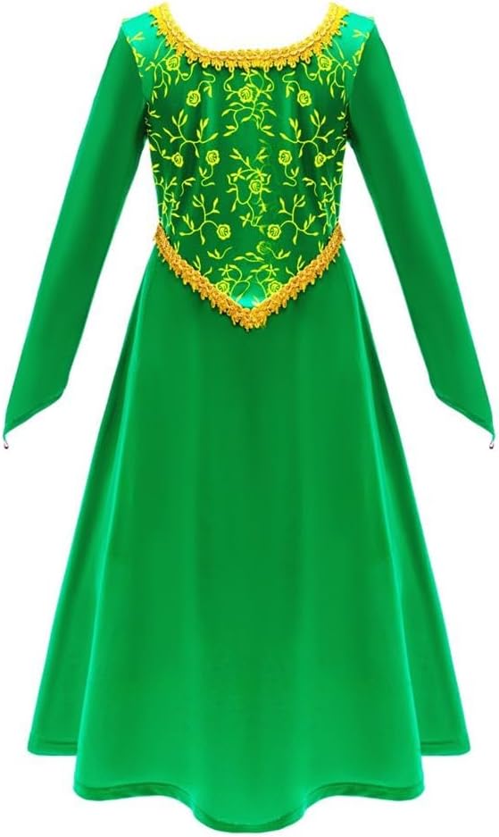 Dressy Daisy Toddler Little Girls Princess Ogre Halloween Costume Birthday Party Dress Up Green Gown