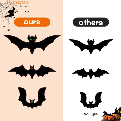 Magnetic Bats Halloween Garage Door Decorations, 23 PCS
